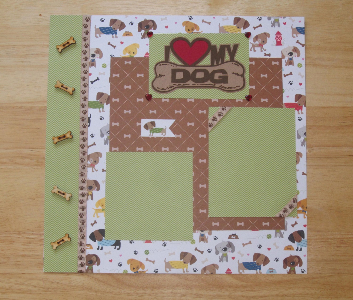 Dog Scrapbook Page Dog Scrapbook Layout 12 x 12 Scrapbook