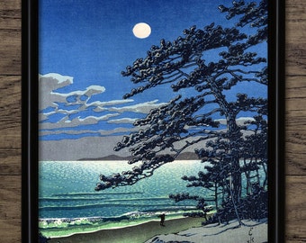 Vintage Japanese Landscape Print - Japanese Woodblock Art - Japanese Illustration - Oriental Decor - Single Print #760 - INSTANT DOWNLOAD