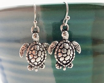 Items similar to Sea Turtle and Sea Shell Mix Match Wood Beaded Dangle ...