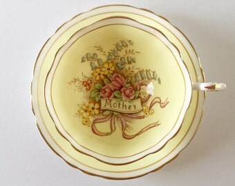 Paragon China Tea Cup and Saucer "Mother" Teacup Set
