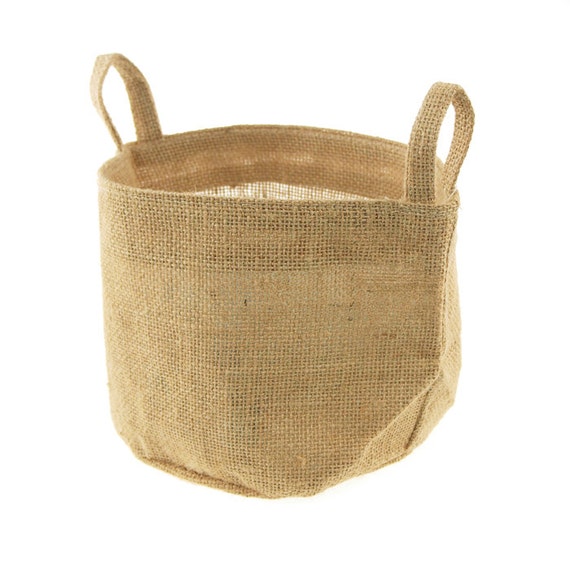 Small Burlap Basket Bags 61/2inch 6Piece