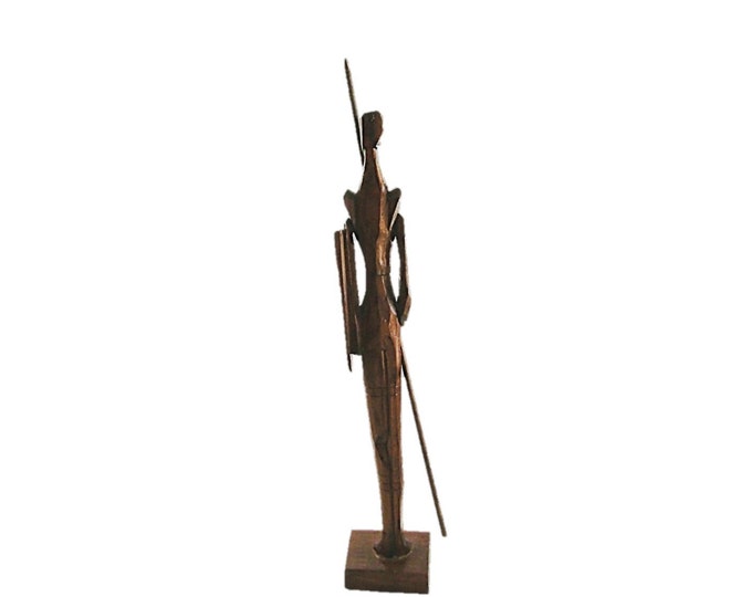 Vintage Wood Don Quixote - Wood Statue - Wood Carved Figurine - Man of La Mancha - Figurine Don Quixote - Vintage Spanish Knight