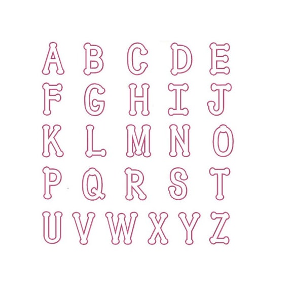 Dot Alphabet Font Applique Machine Embroidery Digital Design