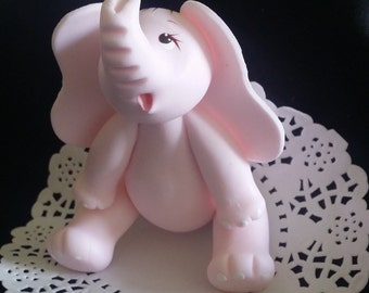Elephant Cake Topper, Elephant Baby Shower, Blue Elephant Topper, Elephant Decoration, Elephant Baby Shower, Elephant Decor, Pink Elephant