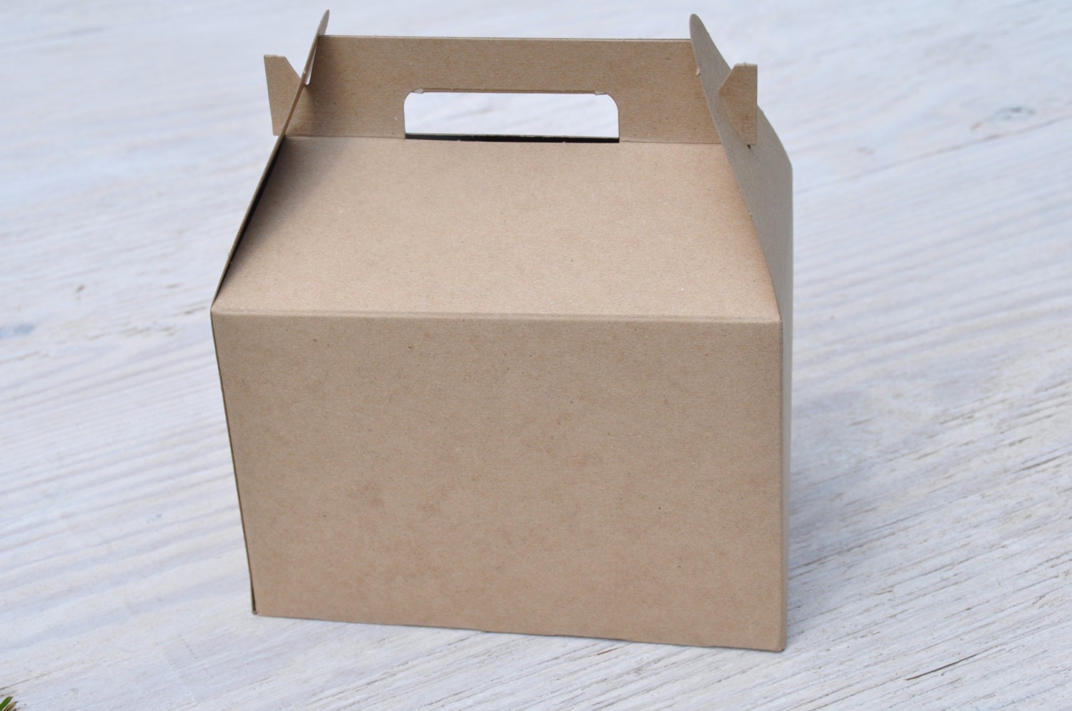 10 Large Kraft Gable Boxes 9x6x6 Brown Natural Craft Favor Box