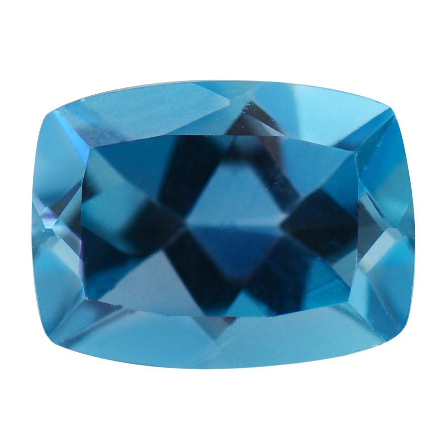London Blue Topaz Loose Gemstone Cushion Cut 1A Quality 8x6mm