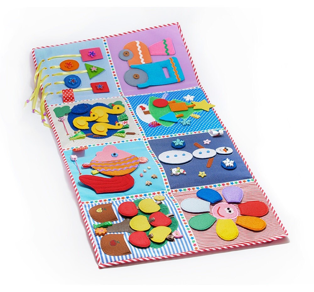 Developing Baby Play Mat Busy Felt Developing Baby Play Mat Busy Felt