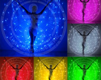 LED Bellydance wings - Pas de Bleu 100 LEDs