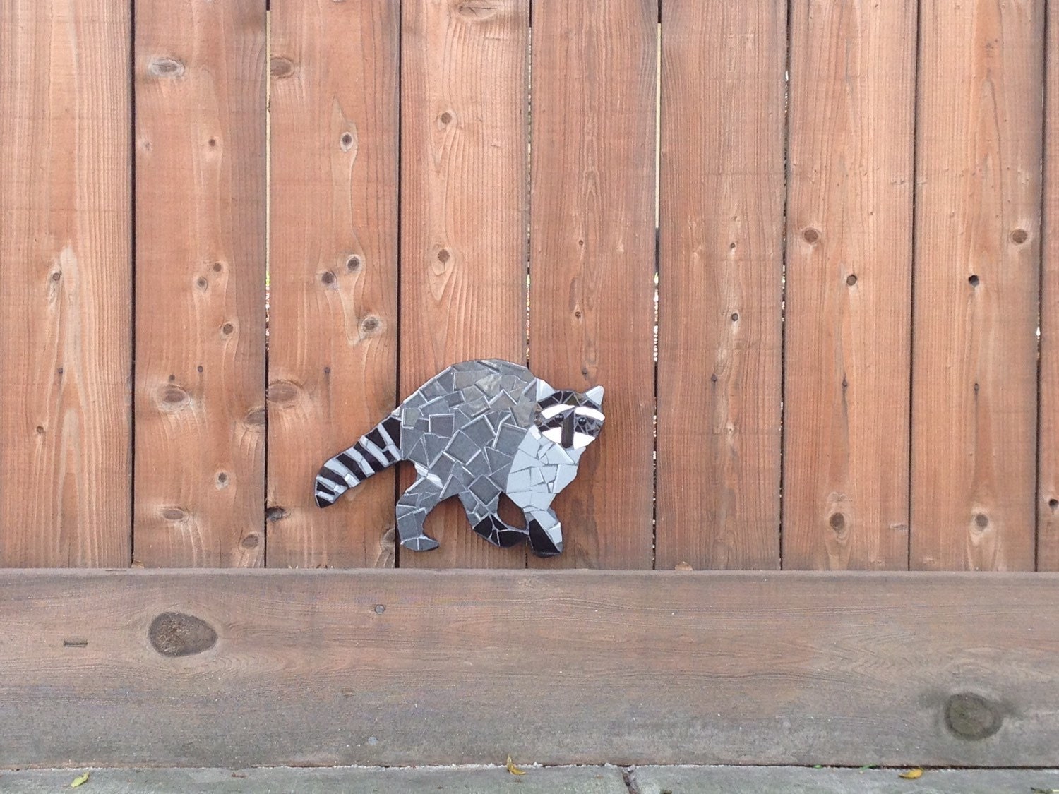 Outdoor yard ornament raccoon animal sculpture by Dolphinsbycindy