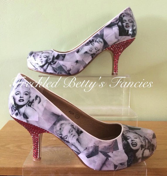 Marilyn Monroe Heels Made to Order by FreckledBettysFancys on Etsy