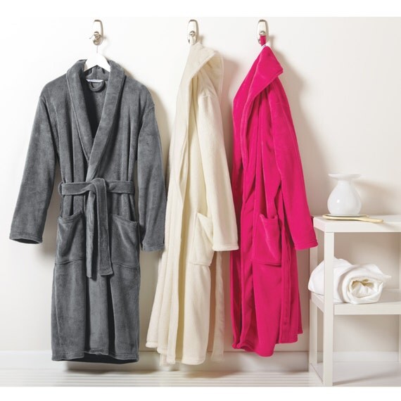 Custom Embroidered Bathrobe robe ladies women men bath