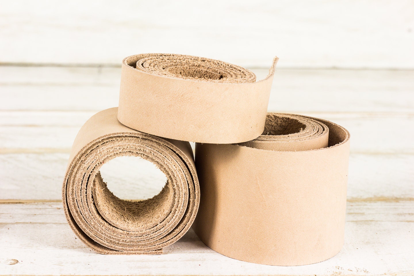 Veg Tan Leather Straps 4 to 5 oz 1 1.5