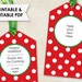 Printable Christmas Tags // Editable Holiday Tags PDF