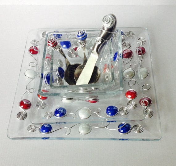 Serving Set7 Piece Beaded Utensils Beaded Spoon Wire