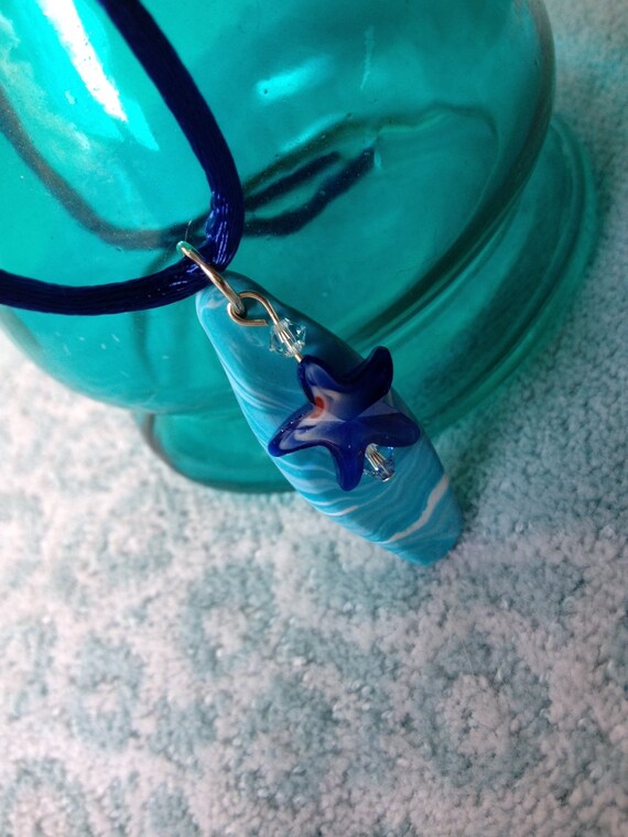 Items Similar To Polymer Clay Pendant Unique Handmade Beach Jewelry