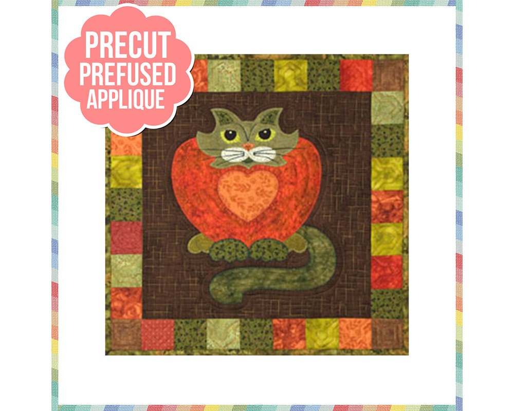 Purrsimmon Laser Cut Pre Fused Applique Quilt Kit