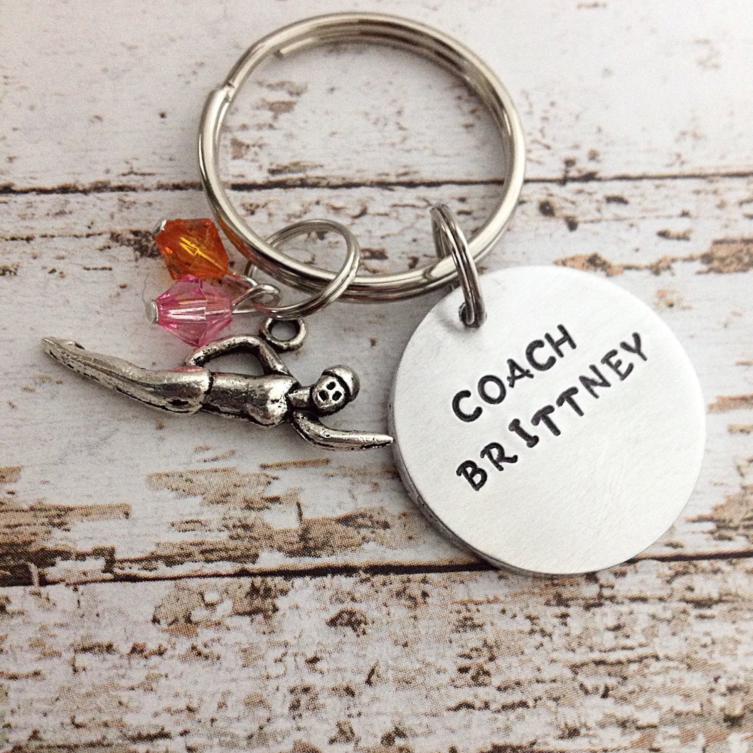 Gift For Coaches Swim Coach Gift Coach Gift Hand By Mommysmetalz