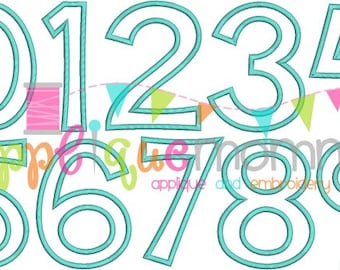 Applique Momma Applique Number Set Design