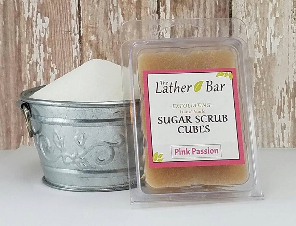 Homemade Sugar Scrub Cubes Body Scrub by TheLatherBarSoapCo