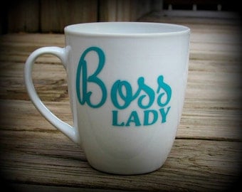 Boss Lady personalized coffee mug, boss gift, boss's day Personalized gift