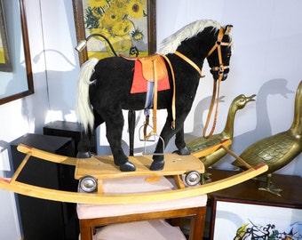 SALE! Org 495.00 Large Vintage Rocking Horse