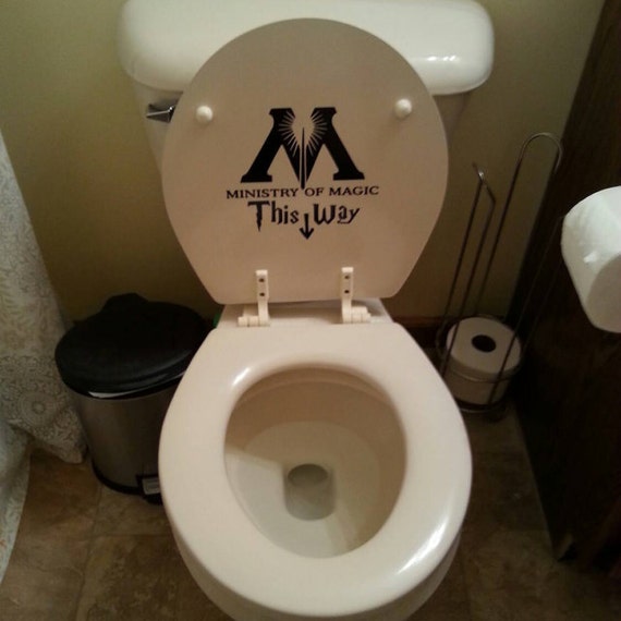 Ministry Of Magic Bathroom Toilet Decal by WordFactoryDesign