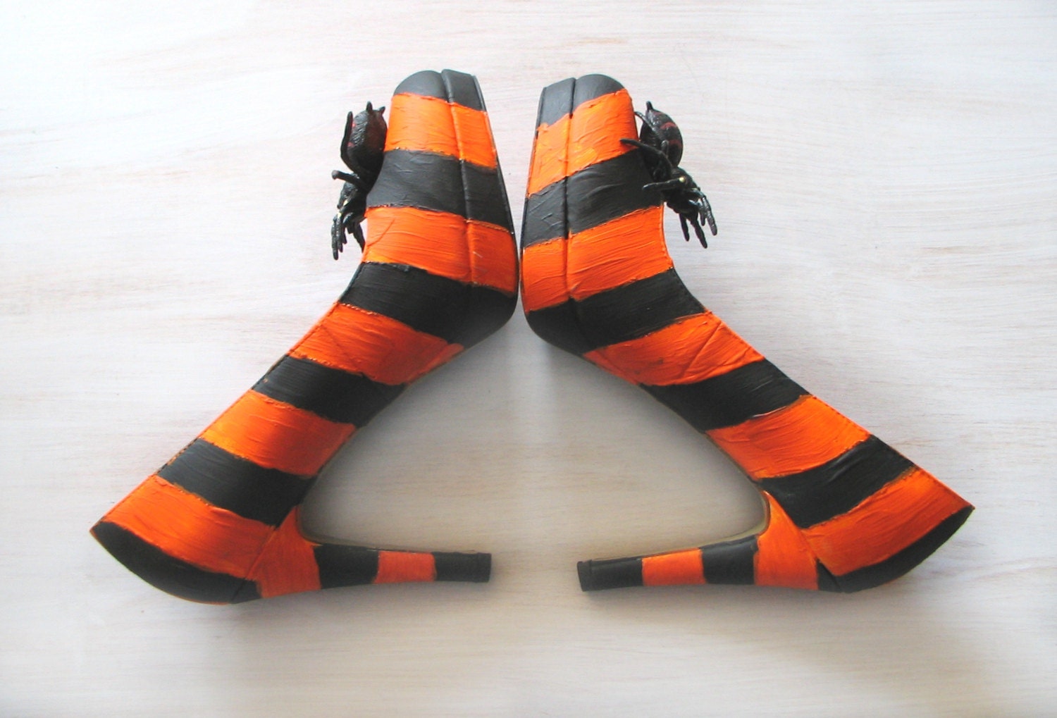 Halloween shoes boots witch shoes Halloween decor by Florfanka