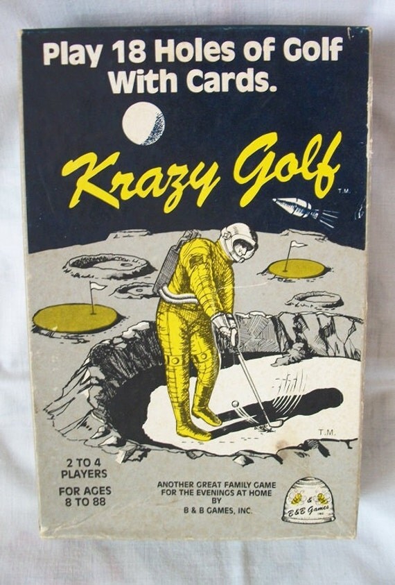 Vintage Krazy Golf Card Game by B&B Games 1983