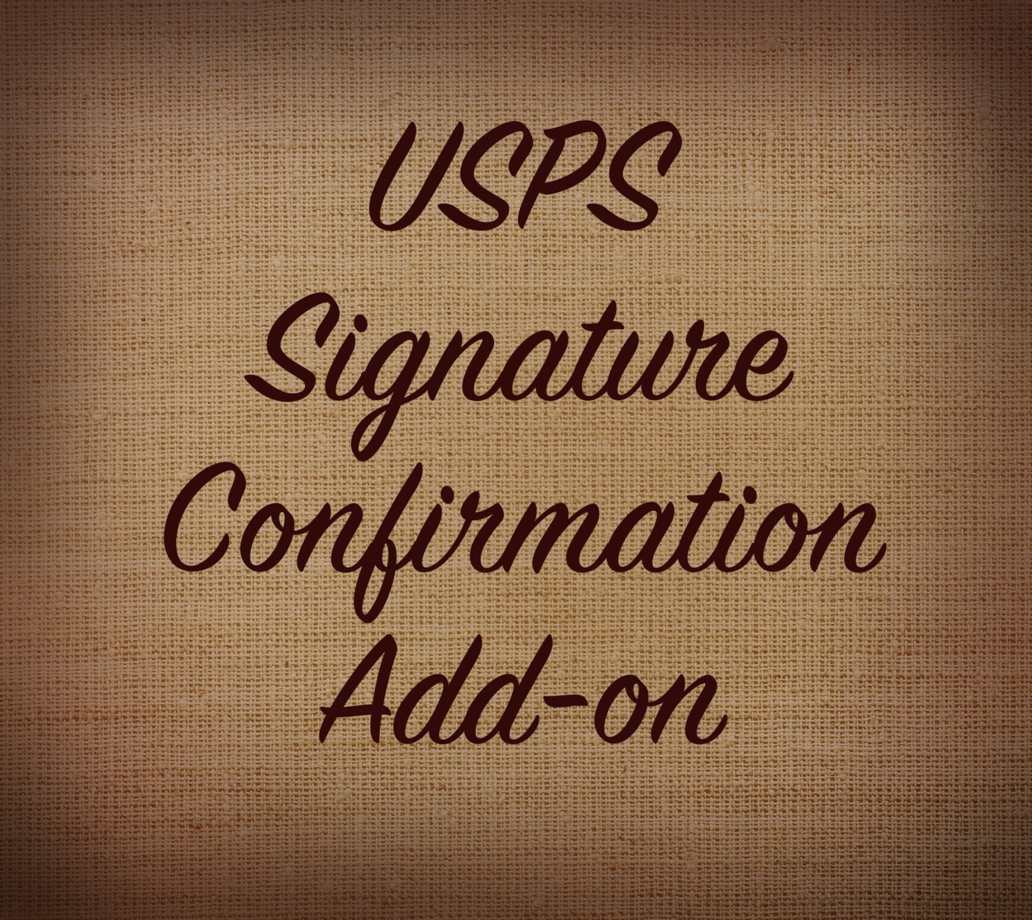 USPS Signature Confirmation Addon