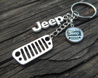 Only in a Jeep Keychain (#2 grill) LIMITED EDITION