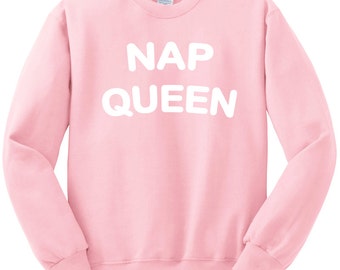 Nap Queen Sweatshirt Pink shirt