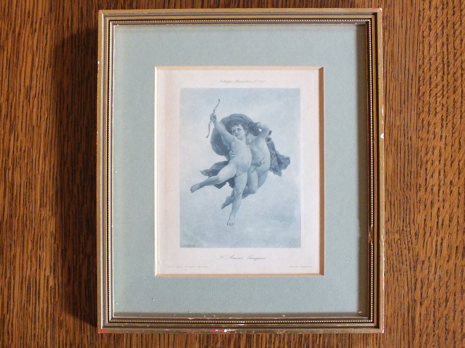 Antique Bouguereau's Cupid L'amour Vainqueur By Maysfineantiques