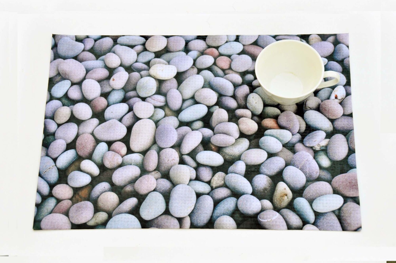 Pebble slate Placemat Burlap Textured