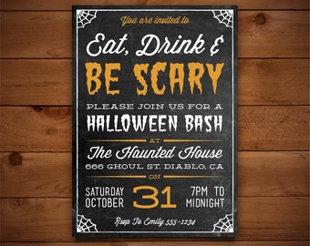 Scary invitations | Etsy