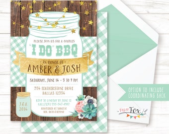 I Do BBQ Invitation, I Do BBQ Couples Shower, Rustic Wedding Shower Invitation, Shower Invite, Couples bbq Shower, I do bbq, PRINTABLE