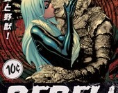 REBEL! Classic Horror Series: The Creature From The Black Lagoon Sticker