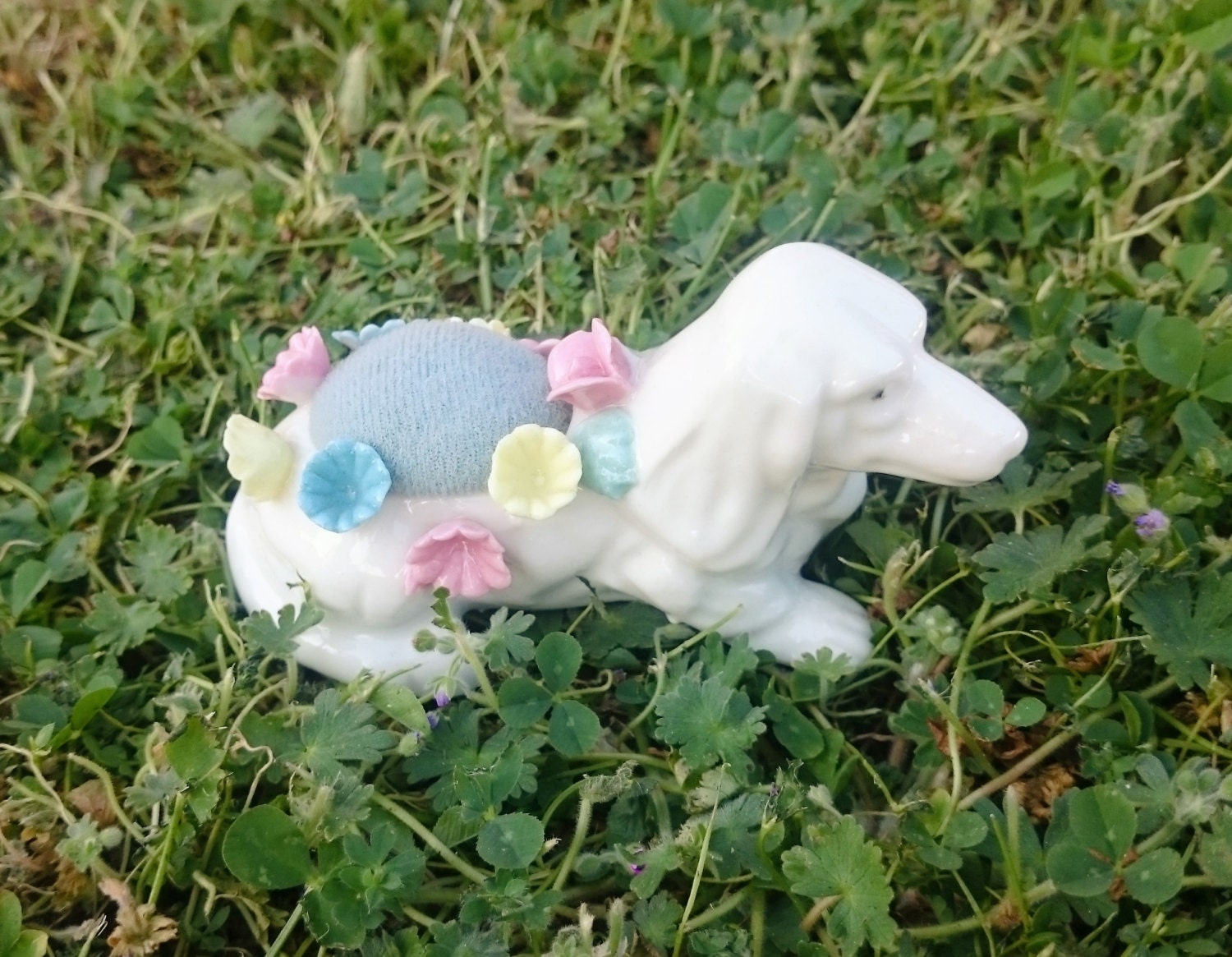 RESERVED for Jessieclare2 Vintage Dachshund Dog Pin Cushion