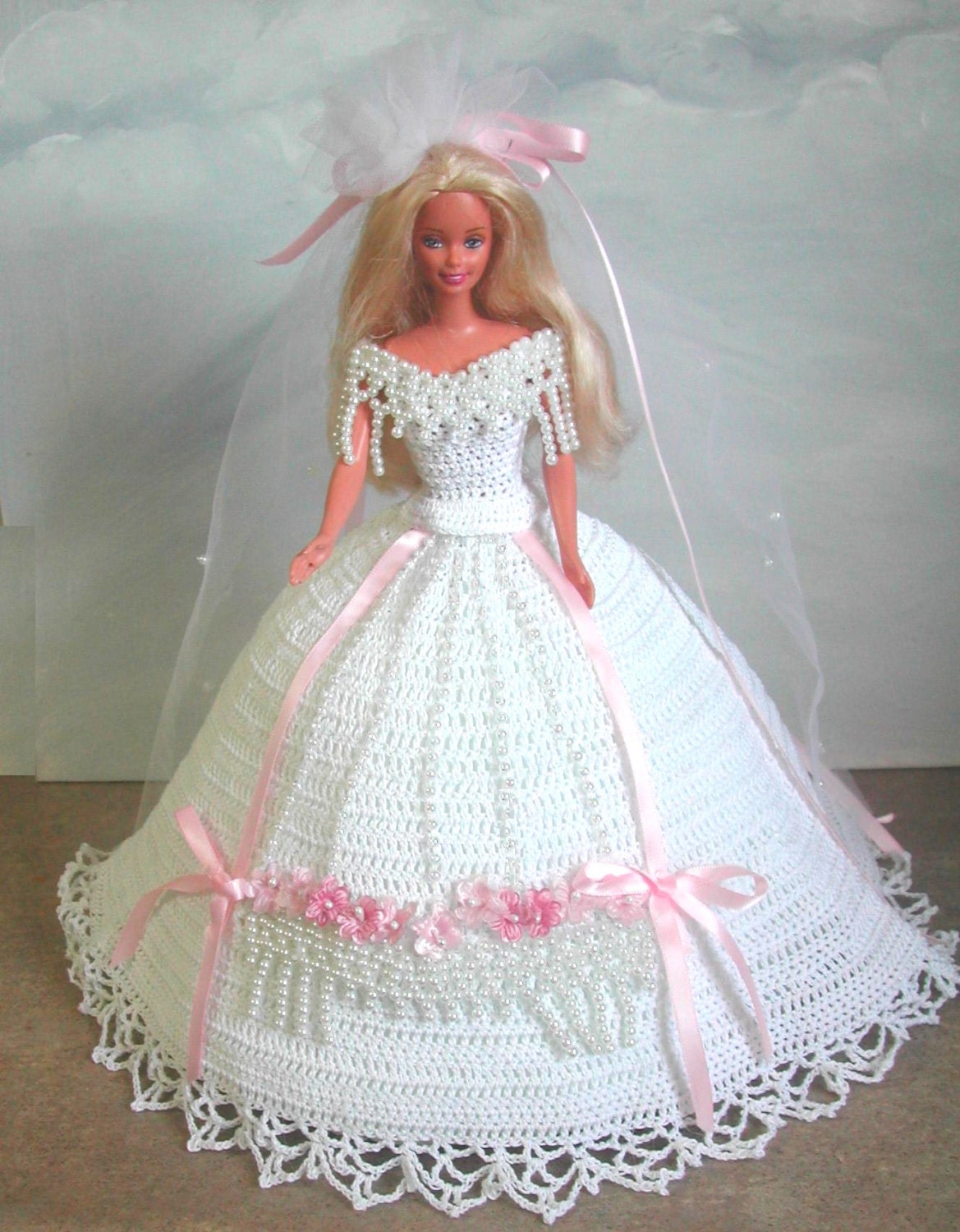 free crochet barbie bed doll patterns