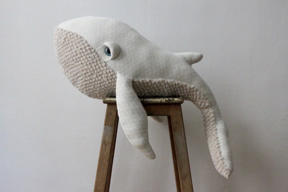 Big Albino Whale O Stuffed Animal O Plush Toy by BigStuffed