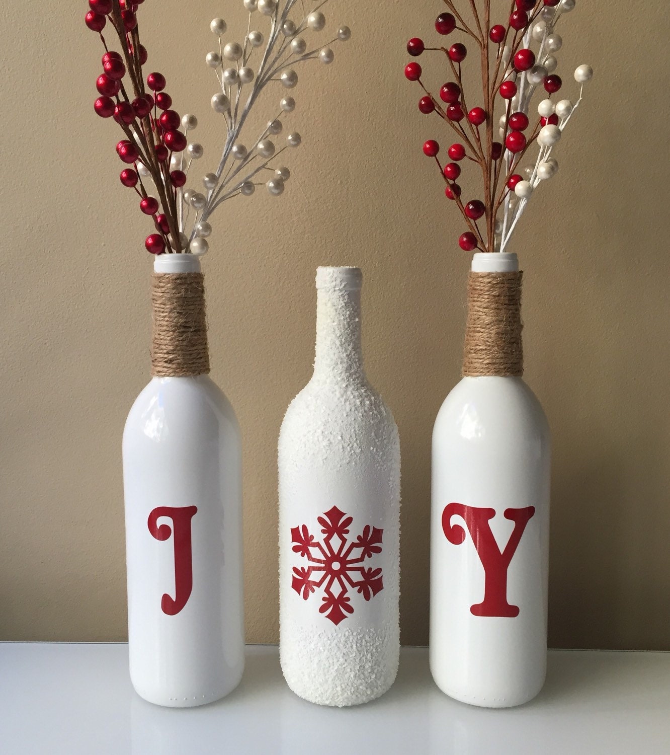 Christmas Bottle Decoration Ideas