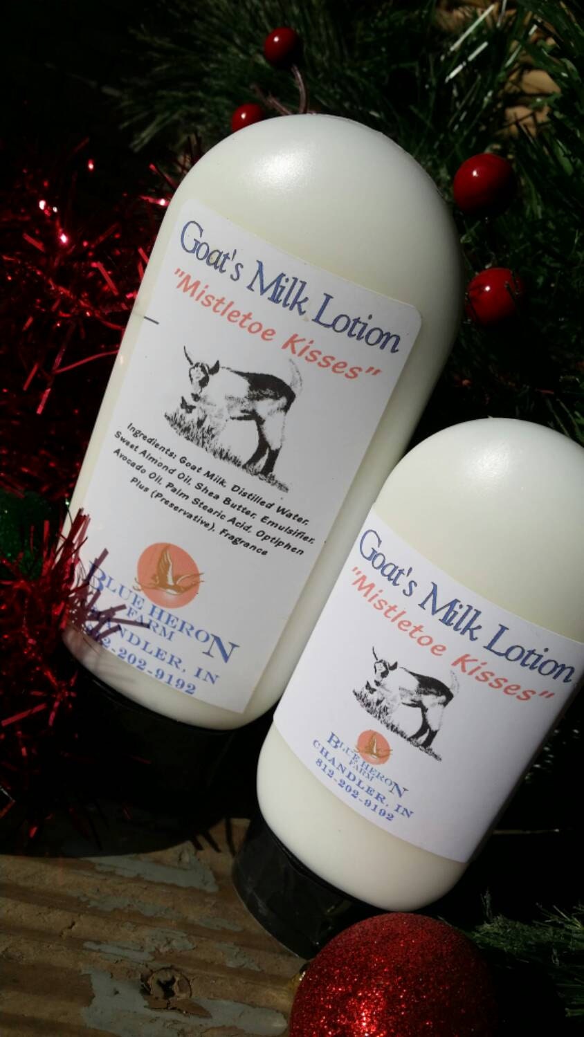 Holiday Scented Goat Milk Lotion Christmas Lotion Winter