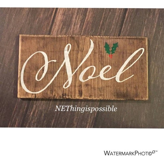 Items similar to Noel Sign, Sign, hand painted, Noel, Noel Sign with