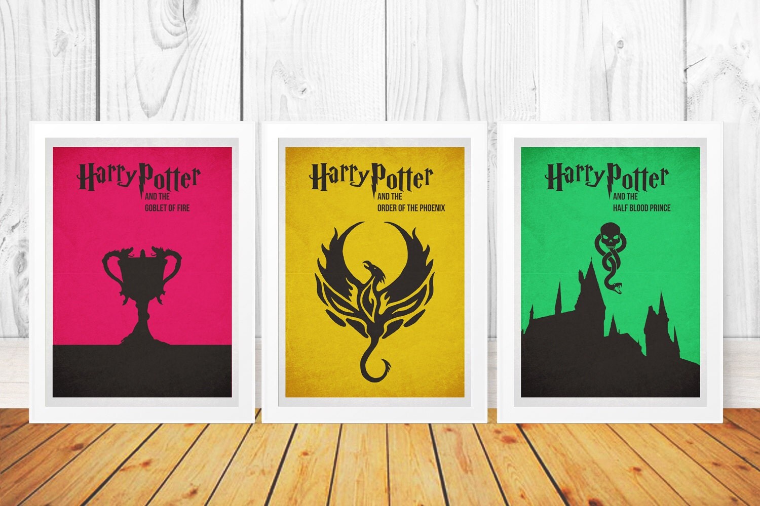 Harry Potter Minimalist Art Print Set x7 Minimalist