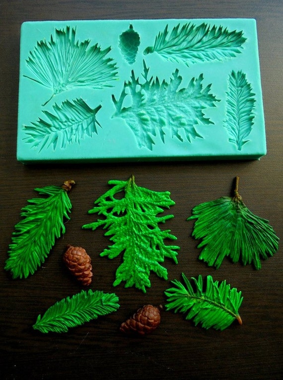 Silicone Mould / Pine branches / Sugarcraft Cake Decorating