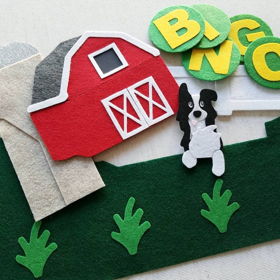 BINGO Felt Board Story Set / Nursery Rhyme Felt Board Set