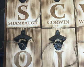 Abrebotellas montado en pared. La vida es