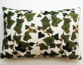 12x18 Vintage Chic Style Handmade Throw Pillow Sham Cushion Case Cover with Ivy print