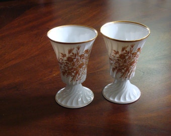 Haviland Limoges France FLOREAL MAZAGRAN Goblets (2)!