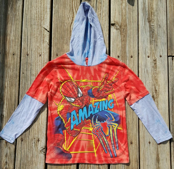 spiderman tie dye shirt diy