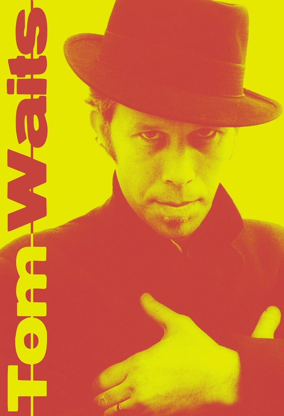 Tom Waits Poster Rock Musician Avant-Garde Blues Folk